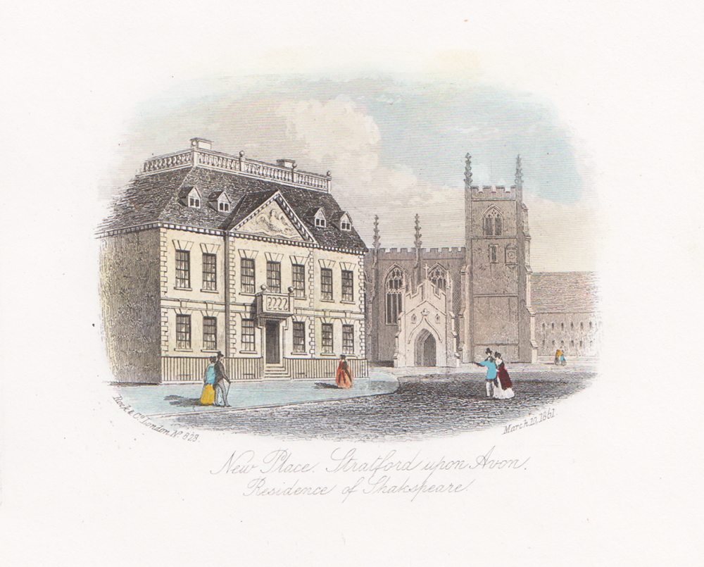New Place Stratford upon Avon Residence of Shakespeare