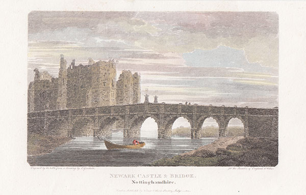 Newark Castle and Bridge Nottinghamshire 