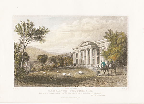 Oaklands Devonshire The Seat of Albany Savile Esq 