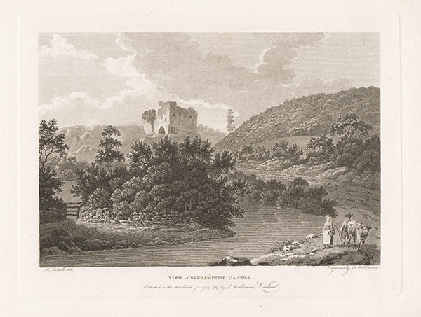 View of Okehampton Castle  