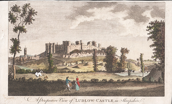 A Perspective View of Ludlow Castle in Shropshire 