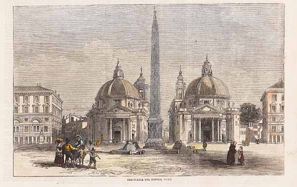 The Piazza Del Popolo Rome