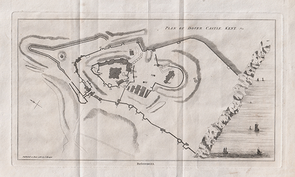 Plan of Dover Castle Kent PlII