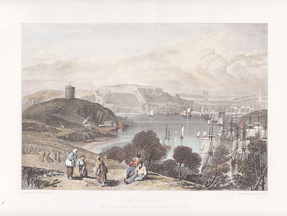 Plymouth.  With Mount Batten, from Turn Chapel, Looking over Catwater.