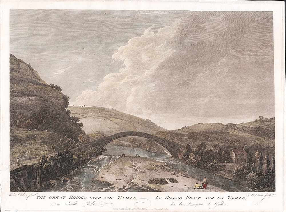 The Great Bridge over the Taaffe in South Wales - John Boydell 