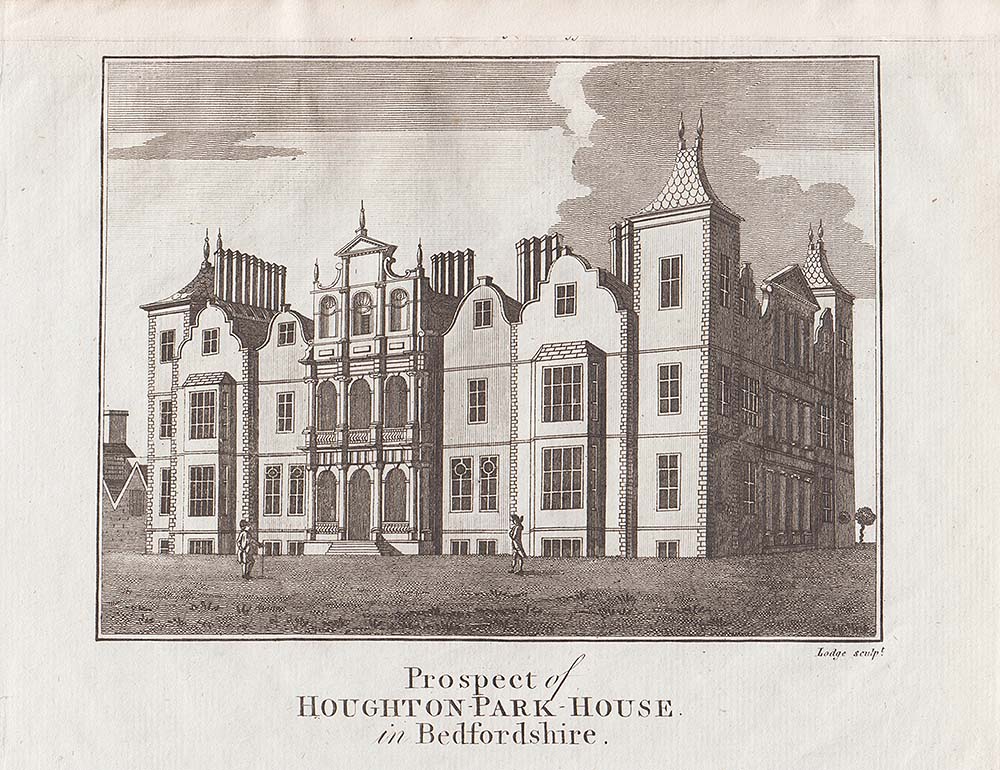 Prospect of Houghton Park House in Bedfordshire
