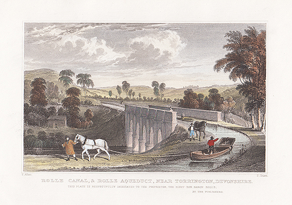 Rolle Canal & Rolle Aqueduct near Torrington Devonshire 