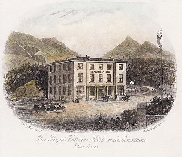 The Royal Victoria Hotel and Mountains Llanberis