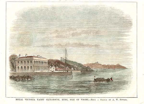 Royal Victoria Yacht Club-House Ryde Isle of Wight  From a sketch by AW Fowles