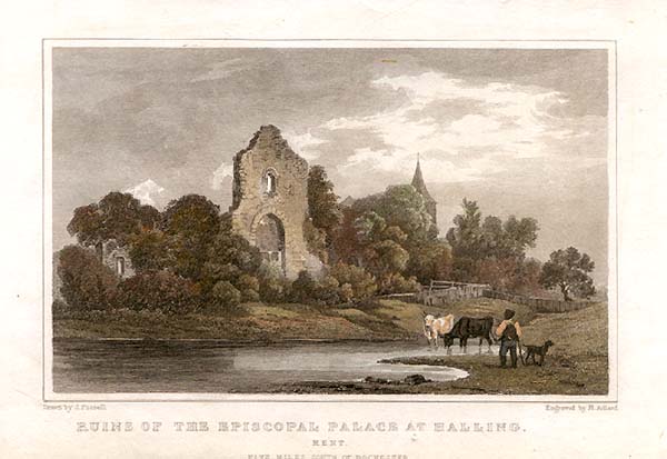 Ruins of the Episcopal Palace at Halling  Five miles south of Rochester