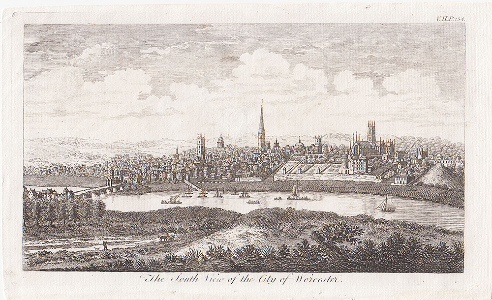 The South View of the City of Worcester