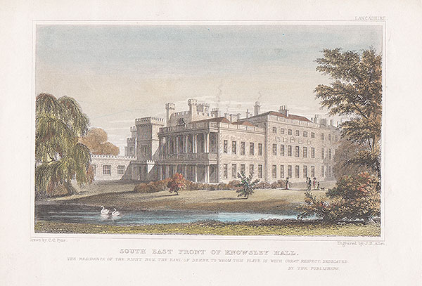 South East Front of Knowsley Hall  The Residence of the Right Hon the Earl of Derby