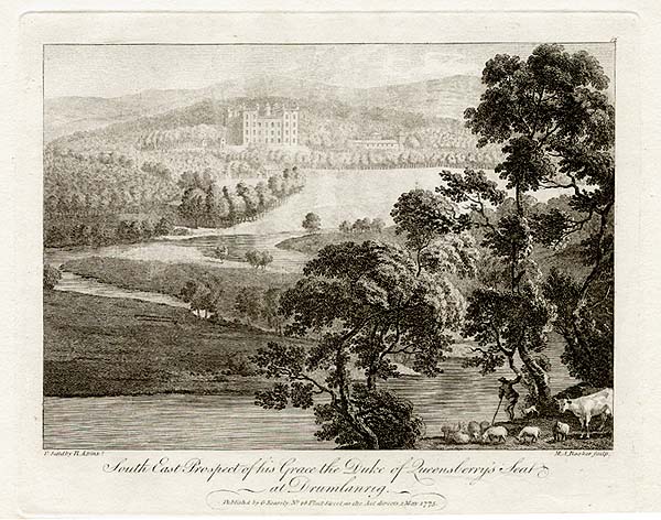 South East Prospect of his Grace the Duke of Queensberry's Seat at Drumlanrig