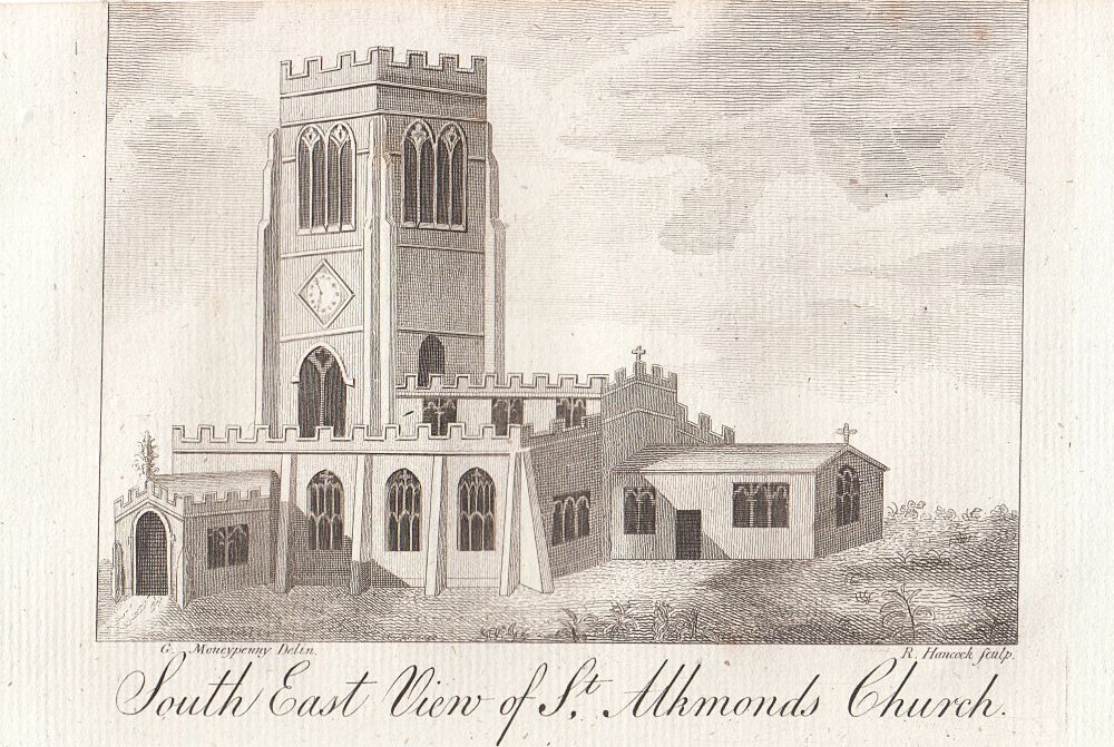 South East View of St. Alkmonds Church.