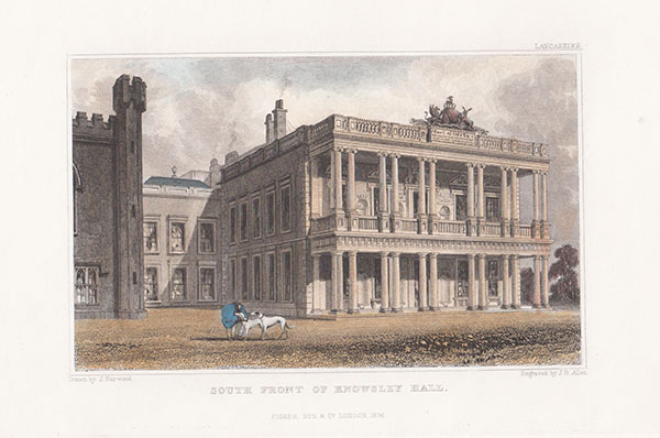 South Front of Knowsley Hall  
