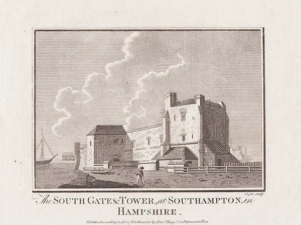 The South Gate & Tower at Southampton in Hampshire