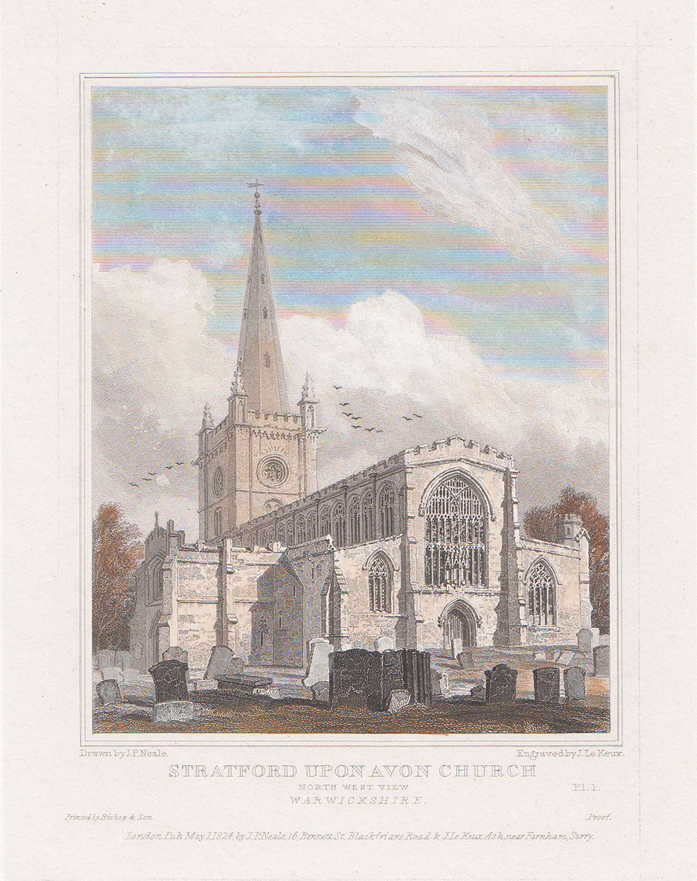 Stratford Upon Avon Church North West View 