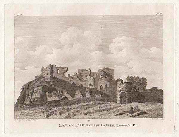 SW View of Dunmase Castle  Pl2