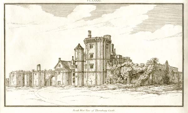 South West view of Thornbury Castle