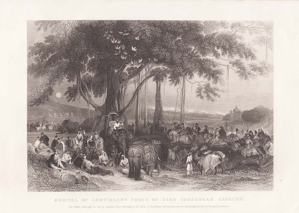 Arrival of Contingent Force of Sikh Irregular Cavalry.