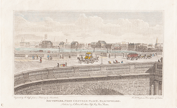 Southwark from Chatham Place Blackfriars