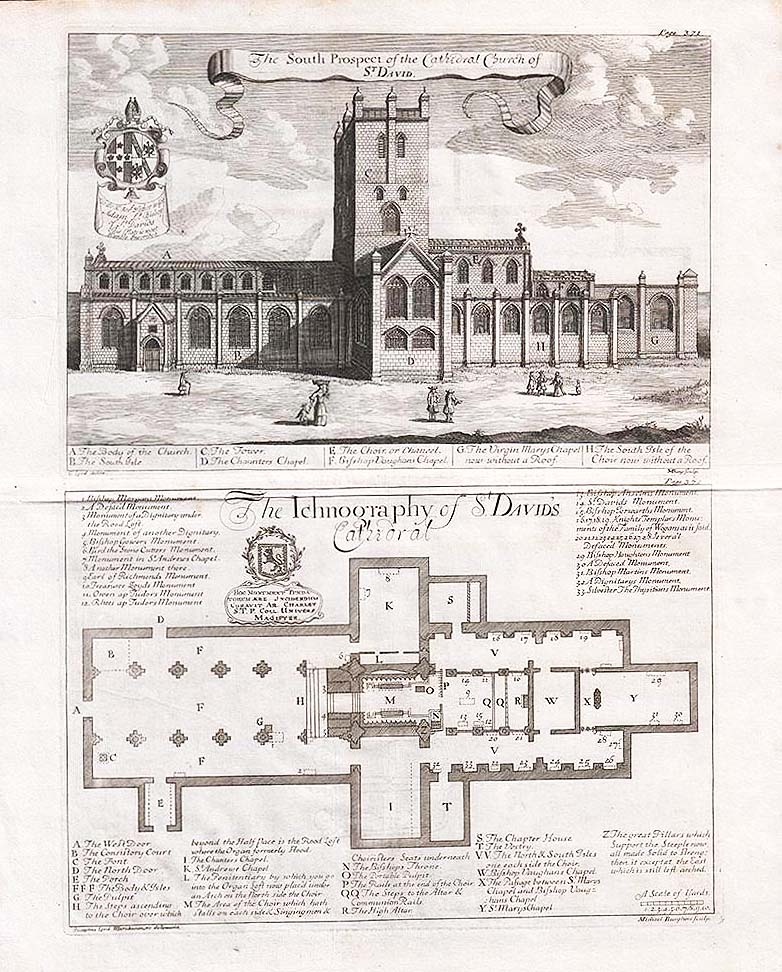 The South Prospect of the Cathedral Church of St David's