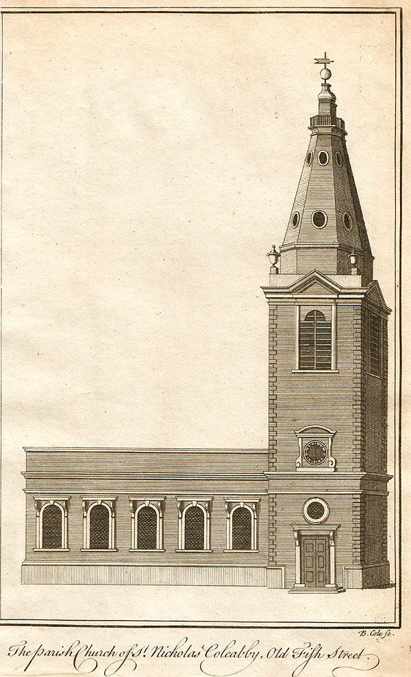 The Parish Church of St Nicholas Coleabby Old Fish Street