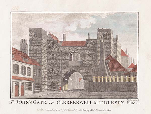 St John's Gate in Clerkenwell Middlesex Plate 1 