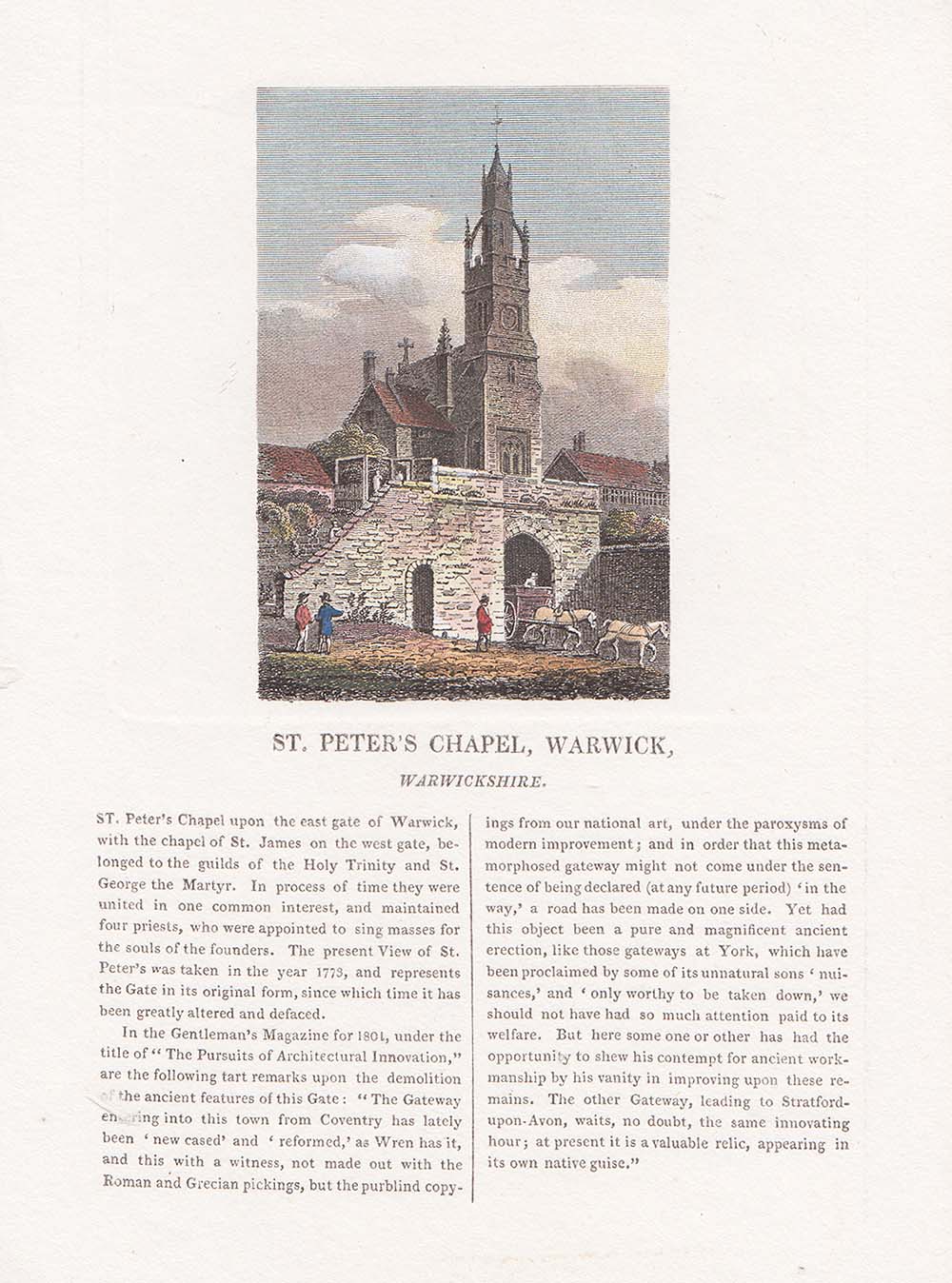 St Peter's Chapel Warwick 
