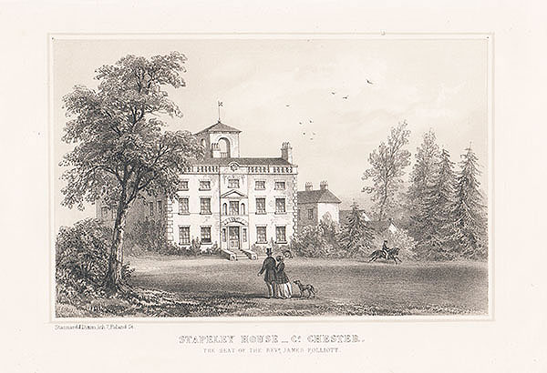 Stapeley House Co Chester  The Seat of the Revd James Folliott