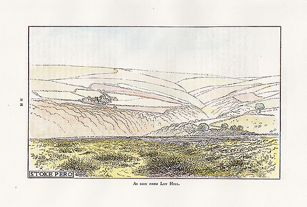 Stoke Pero  -  As seen from Ley Hill