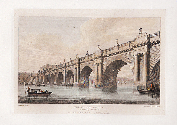 The Strand Bridge  Now erecting by J Rennie  Esq