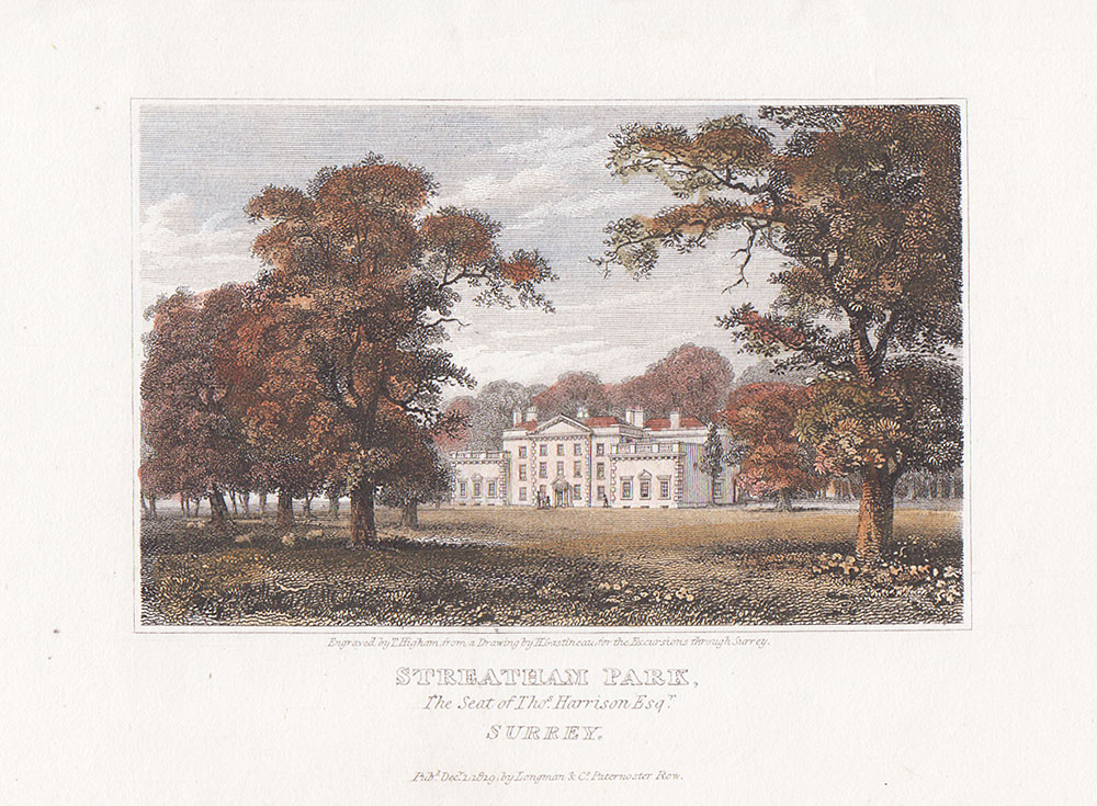 Streatham Park The Seat of Thos Harrison Esq 