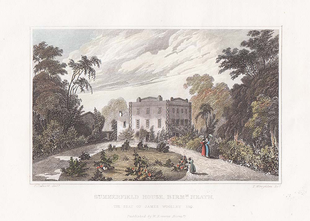 Summerfield House Birmingham Heath The Seat of James Woolley Esq 