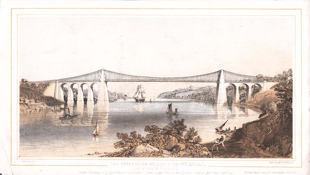 The Suspension Bridge over the Menai....
