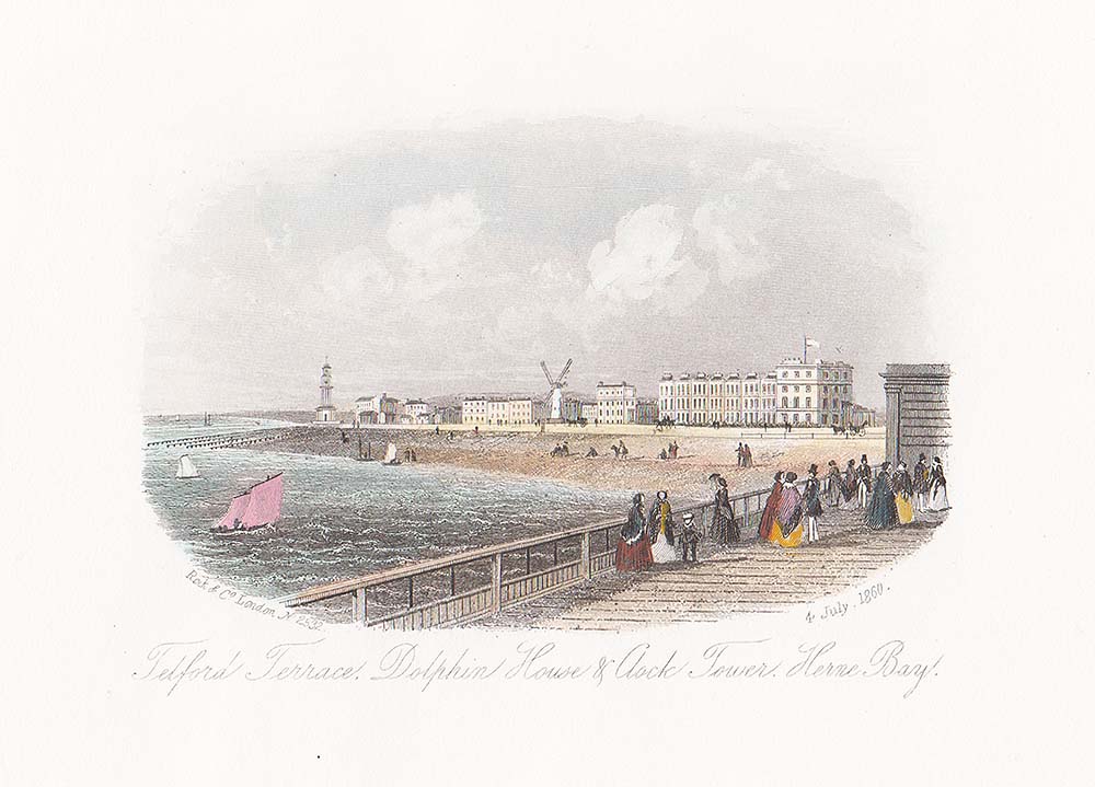 Telford Terrace, Dolphin House and Clock Tower, Herne Bay.