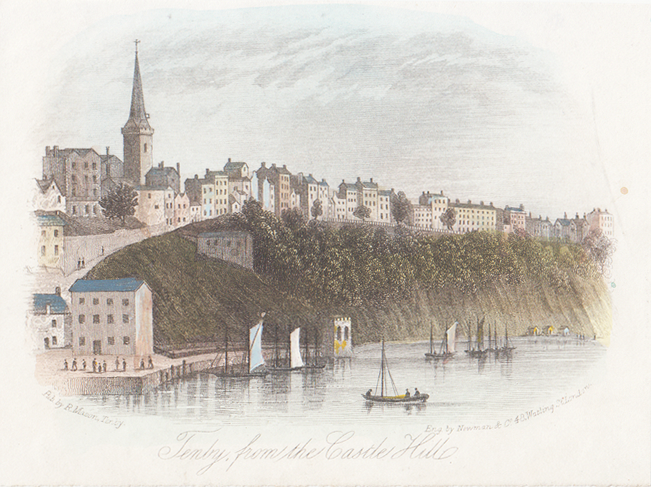 Tenby from the Castle Hill