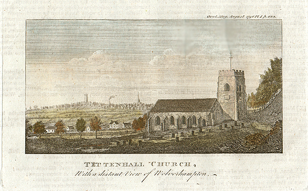 Tettenhall Church - with a distant view of Wolverhampton