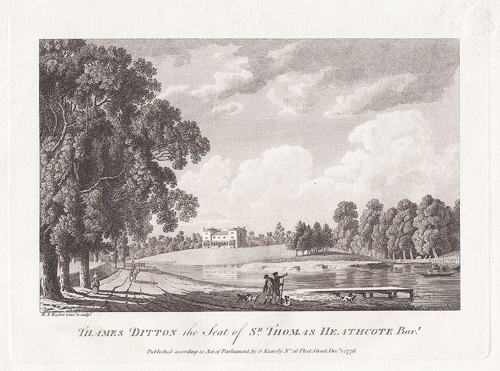 Thames Ditton the Seat of Sr Thomas Heathcote Bart 