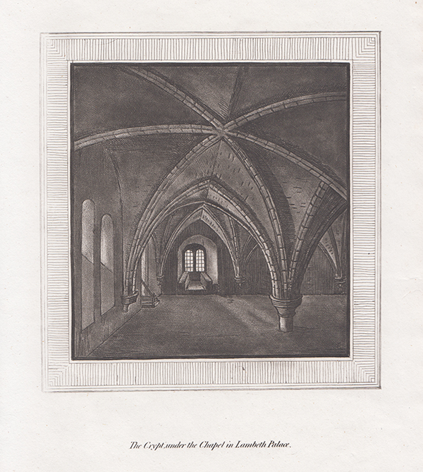 The Crypt under the Chapel in Lambeth Palace