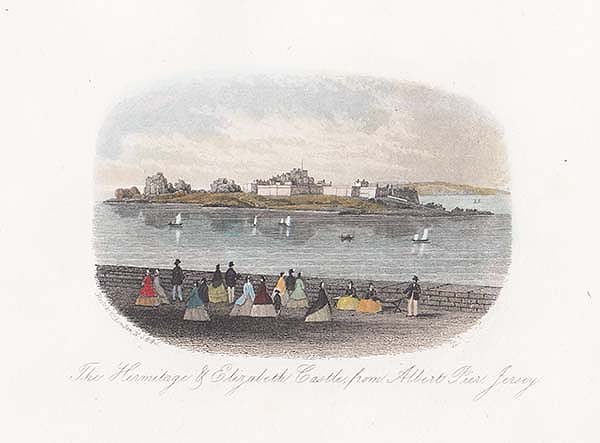 The Hermitage & Elizabeth Castle from Albert Pier Jersey