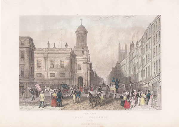 The Late Royal Exchange and Cornhill 