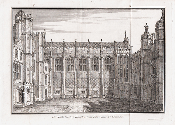 The Middle Court of Hampton Court Palace from the Colonnade