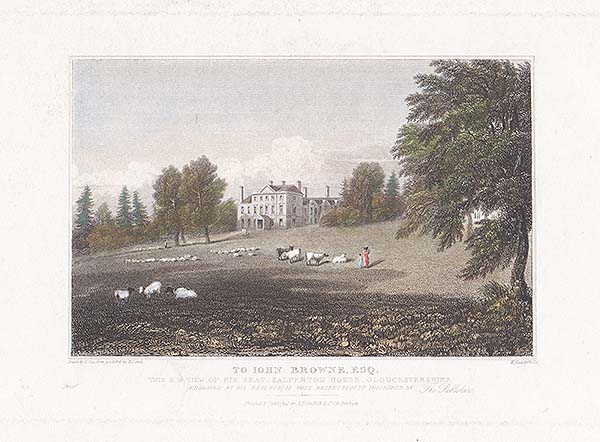 To John Browne  Esq this SW View of Salperton House Gloucestershire 