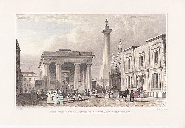 The Town-Hall Column & Library Devonport 