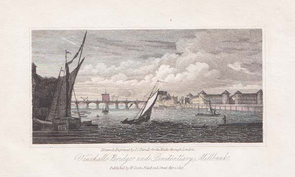 Vauxhall Bridge and Penitentiary Millbank 