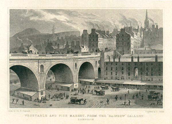 Vegetable and Fish Market from the Rainbow Gallery Edinburgh