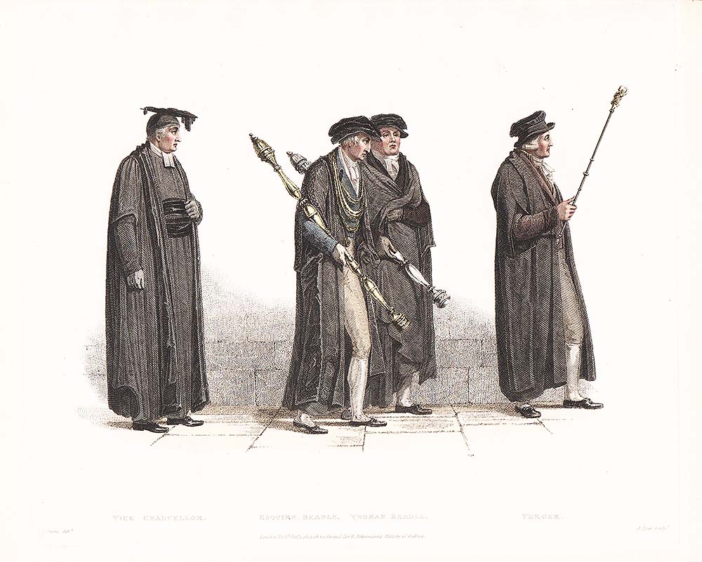 Vice Chancellor. Esquire Beadle. Yeoman Beadle. Verger.