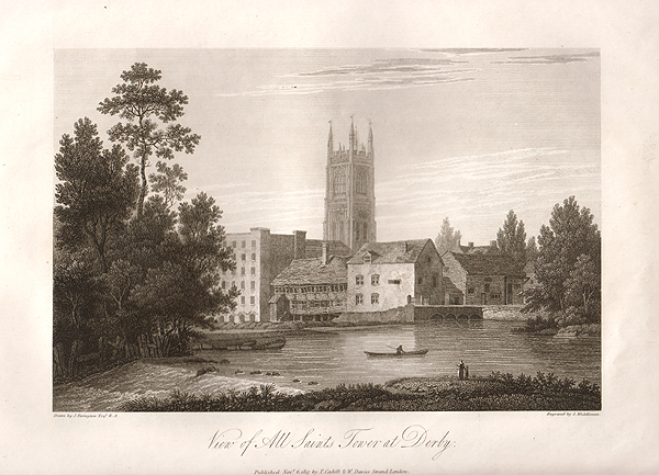 View of All Saints Tower at Derby