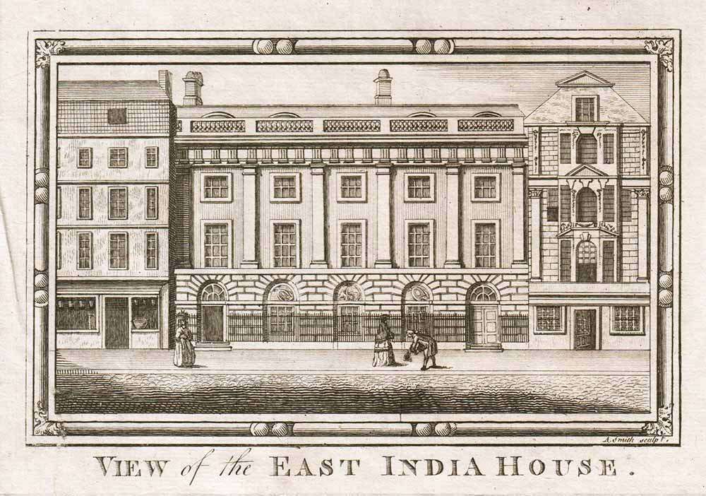 View of the East India House.